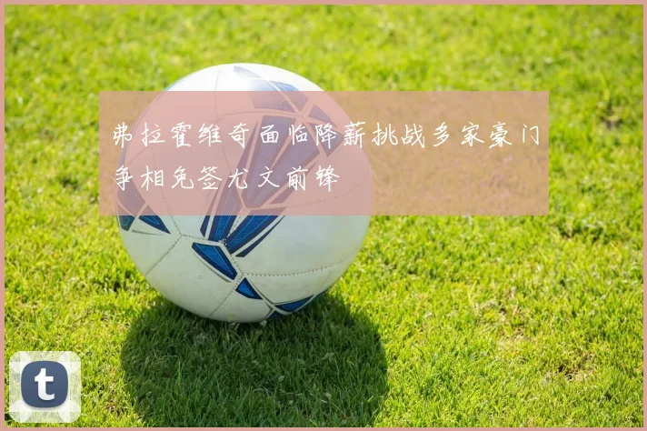 弗拉霍维奇面临降薪挑战多家豪门争相免签尤文前锋