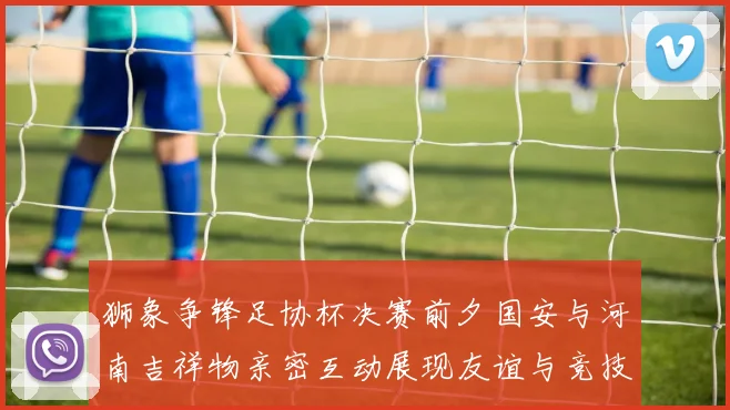 狮象争锋足协杯决赛前夕国安与河南吉祥物亲密互动展现友谊与竞技精神